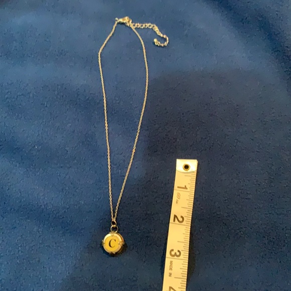 “C” pendant and chain 16” necklace - Picture 2 of 5